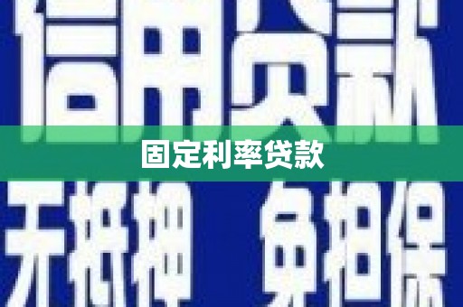武邑固定利率贷款