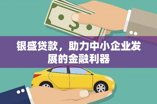 武邑银盛贷款，助力中小企业发展的金融利器