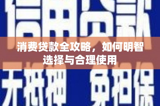 武邑消费贷款全攻略，如何明智选择与合理使用