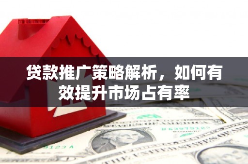 武邑贷款推广策略解析，如何有效提升市场占有率