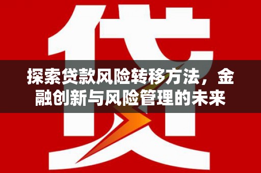 武邑探索贷款风险转移方法，金融创新与风险管理的未来