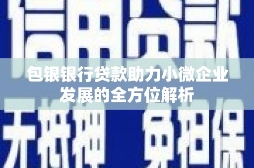 武邑包银银行贷款助力小微企业发展的全方位解析