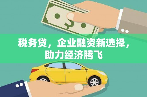武邑税务贷，企业融资新选择，助力经济腾飞