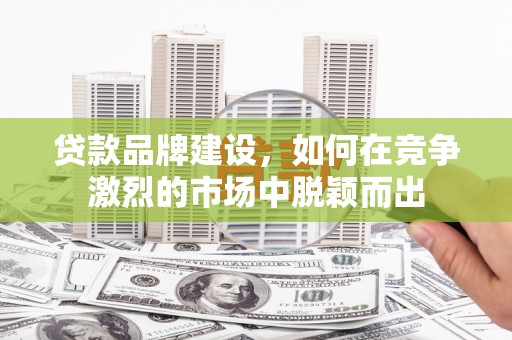 武邑贷款品牌建设，如何在竞争激烈的市场中脱颖而出