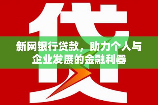 武邑新网银行贷款，助力个人与企业发展的金融利器