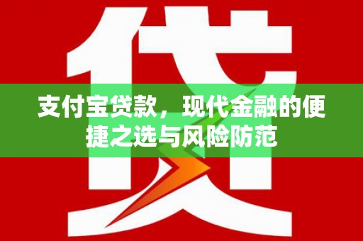 武邑支付宝贷款，现代金融的便捷之选与风险防范