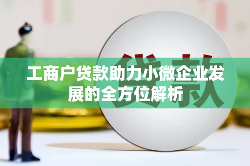 武邑工商户贷款助力小微企业发展的全方位解析