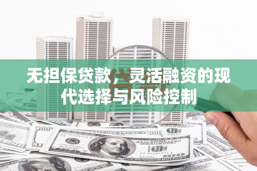 武邑无担保贷款，灵活融资的现代选择与风险控制