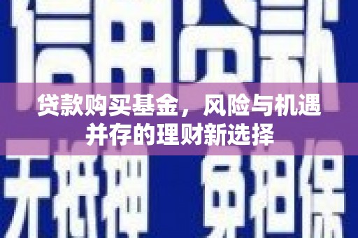 武邑贷款购买基金，风险与机遇并存的理财新选择