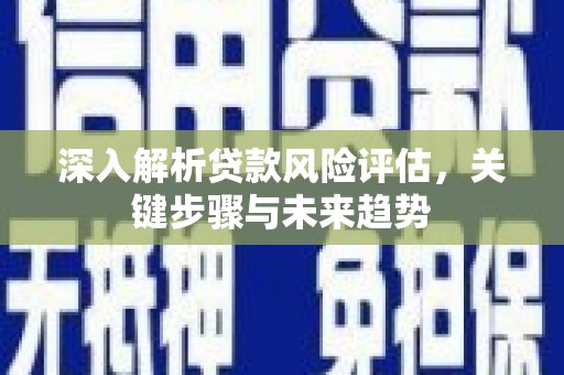 武邑深入解析贷款风险评估，关键步骤与未来趋势