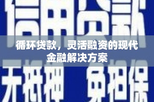 武邑循环贷款，灵活融资的现代金融解决方案
