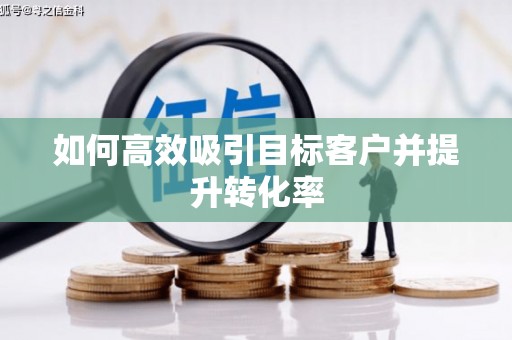 武邑如何高效吸引目标客户并提升转化率