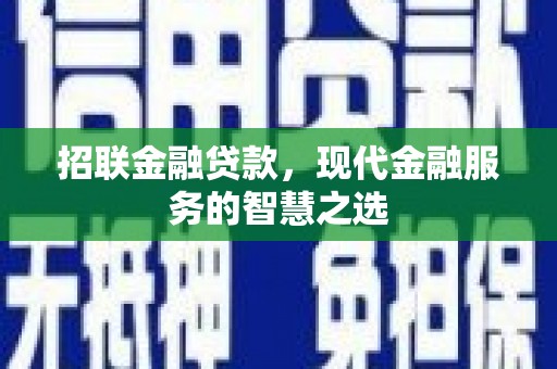 武邑招联金融贷款，现代金融服务的智慧之选