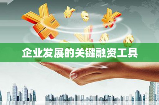 武邑企业发展的关键融资工具