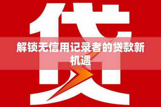 武邑解锁无信用记录者的贷款新机遇