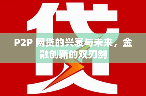 武邑P2P 网贷的兴衰与未来，金融创新的双刃剑