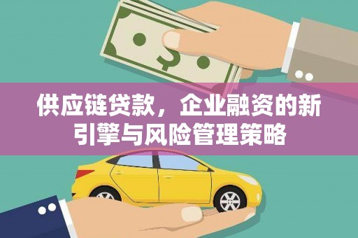 武邑供应链贷款，企业融资的新引擎与风险管理策略
