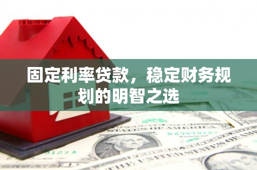 武邑固定利率贷款，稳定财务规划的明智之选