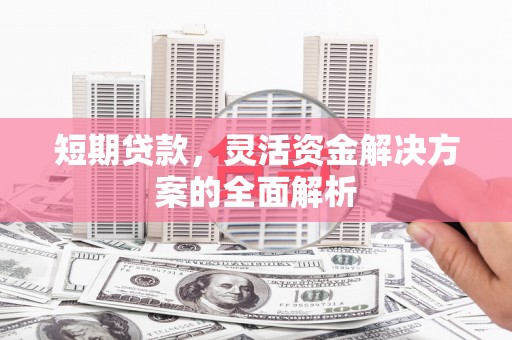 武邑短期贷款，灵活资金解决方案的全面解析