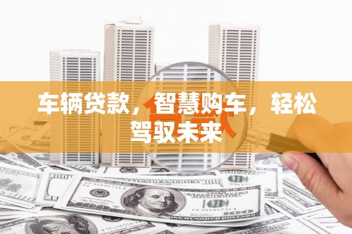 武邑车辆贷款，智慧购车，轻松驾驭未来