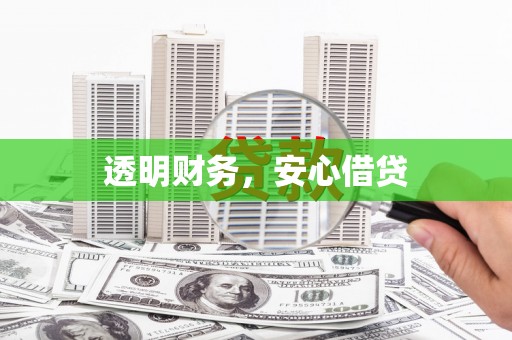武邑透明财务，安心借贷